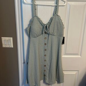 No boundaries teal dress